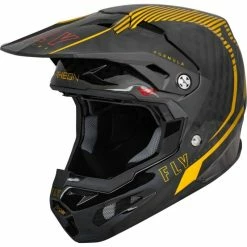CASQUE FLY FORMULA CARBONE TRACER GOLD/NOIR 2023 -VTT Boutique de vente casque fly formula carbone tracer goldnoir 2023 3