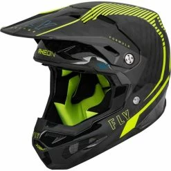 CASQUE FLY FORMULA CARBONE TRACER JAUNE FLUO/NOIR 2023 -VTT Boutique de vente casque fly formula carbone tracer jaune fluonoir 2023 3