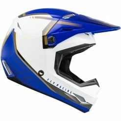 CASQUE FLY KINETIC VISION BLANC/BLEU ENFANT 2023