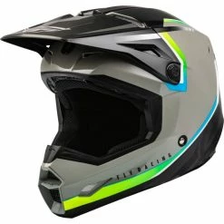 CASQUE FLY KINETIC VISION GRIS/NOIR KID 2023 -VTT Boutique de vente casque fly kinetic vision grisnoir kid 2023 3