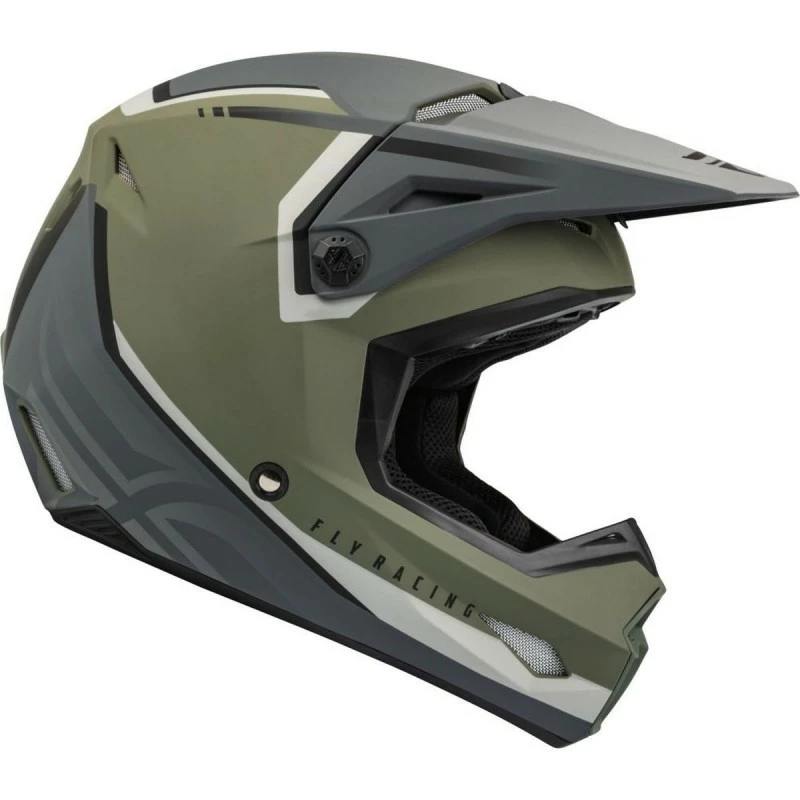 CASQUE FLY KINETIC VISION VERT OLIVE MAT/GRIS 2023 3 CASQUE FLY KINETIC VISION VERT OLIVE MAT/GRIS 2023