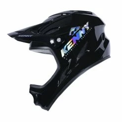 CASQUE KENNY DOWN HILL GRAPHIC HOLOGRAPHIC BLACK 2023 -VTT Boutique de vente casque kenny down hill graphic holographic black 2023 3