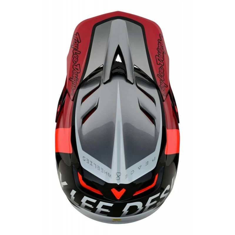 CASQUE TLD D4 COMPOSITE MIPS QUALIFIER SILVER / RED 2022 5 CASQUE TLD D4 COMPOSITE MIPS QUALIFIER SILVER / RED 2022 – Image 3