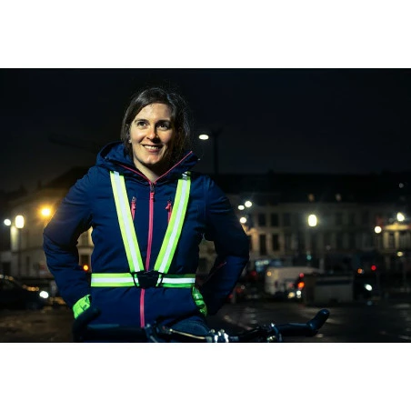 Harnais Fluorescent Ajustable Jaune WOWOW 4 Harnais Fluorescent Ajustable Jaune WOWOW – Image 2