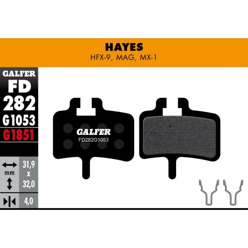 PLAQ DE FREIN . HAYES HFX-9, MAG, MX-1, PROMAX MEC ROUGE ADV 3 PLAQ DE FREIN . HAYES HFX-9, MAG, MX-1, PROMAX MEC ROUGE ADV