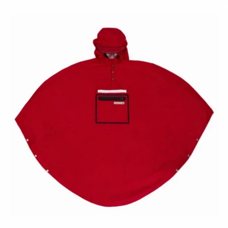 Poncho Pluie Urbain THE PEOPLE'S PONCHO 3.0 Rouge 4 Poncho Pluie Urbain THE PEOPLE'S PONCHO 3.0 Rouge – Image 2