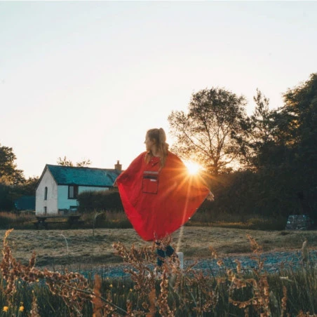 Poncho Pluie Urbain THE PEOPLE'S PONCHO 3.0 Rouge 8 Poncho Pluie Urbain THE PEOPLE'S PONCHO 3.0 Rouge – Image 6